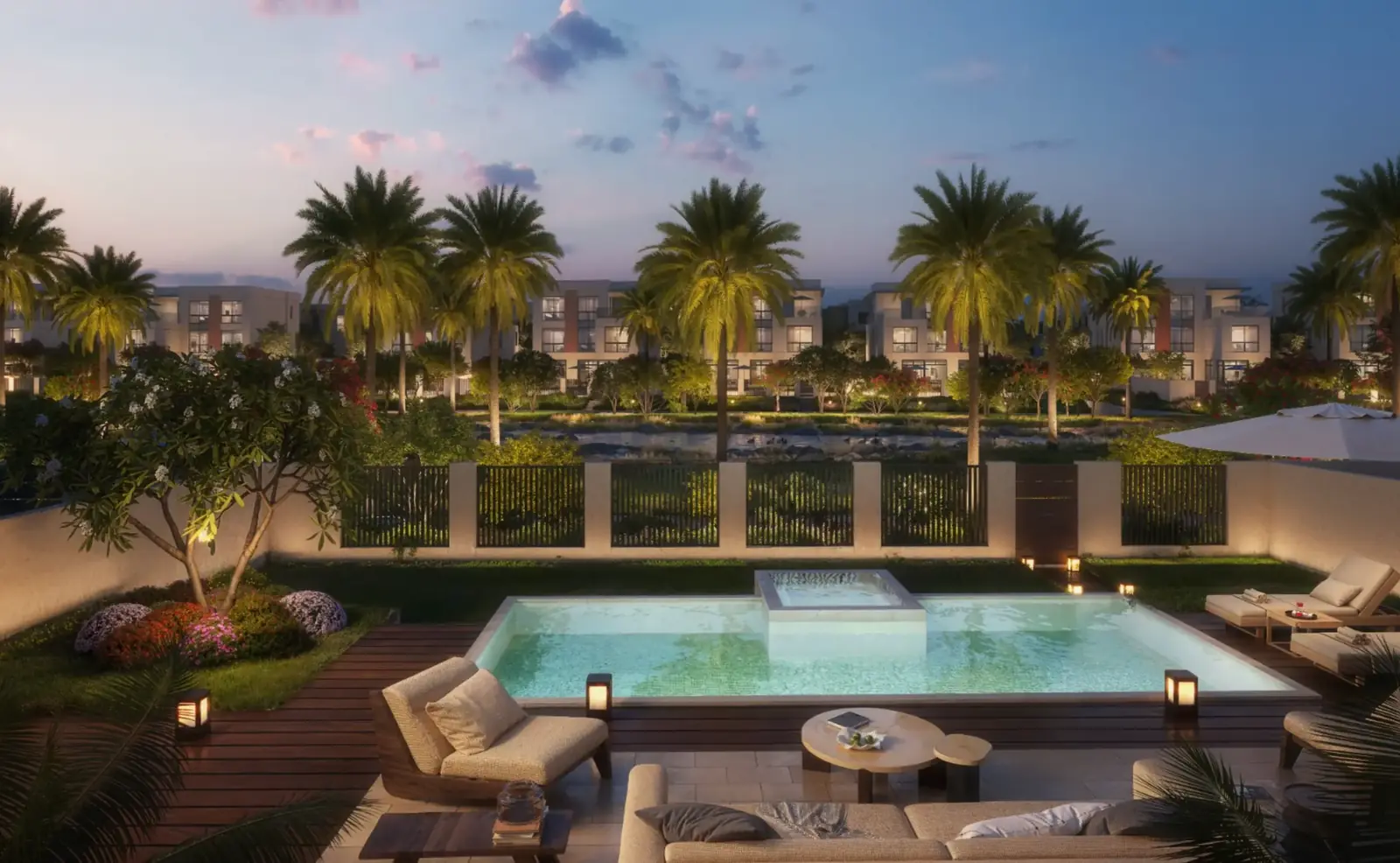 Community pool at Sharjah Sustainable City 2 in Al Rahmaniya