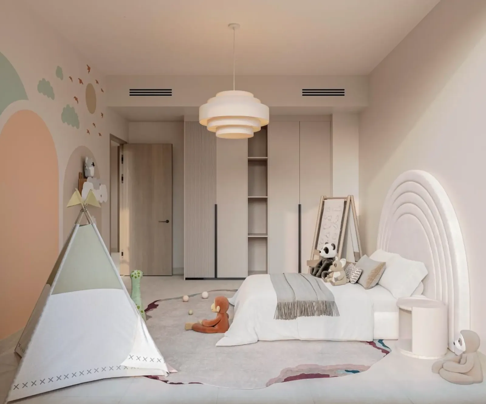 Bedroom in a villa in Al Rahmaniya, Sharjah